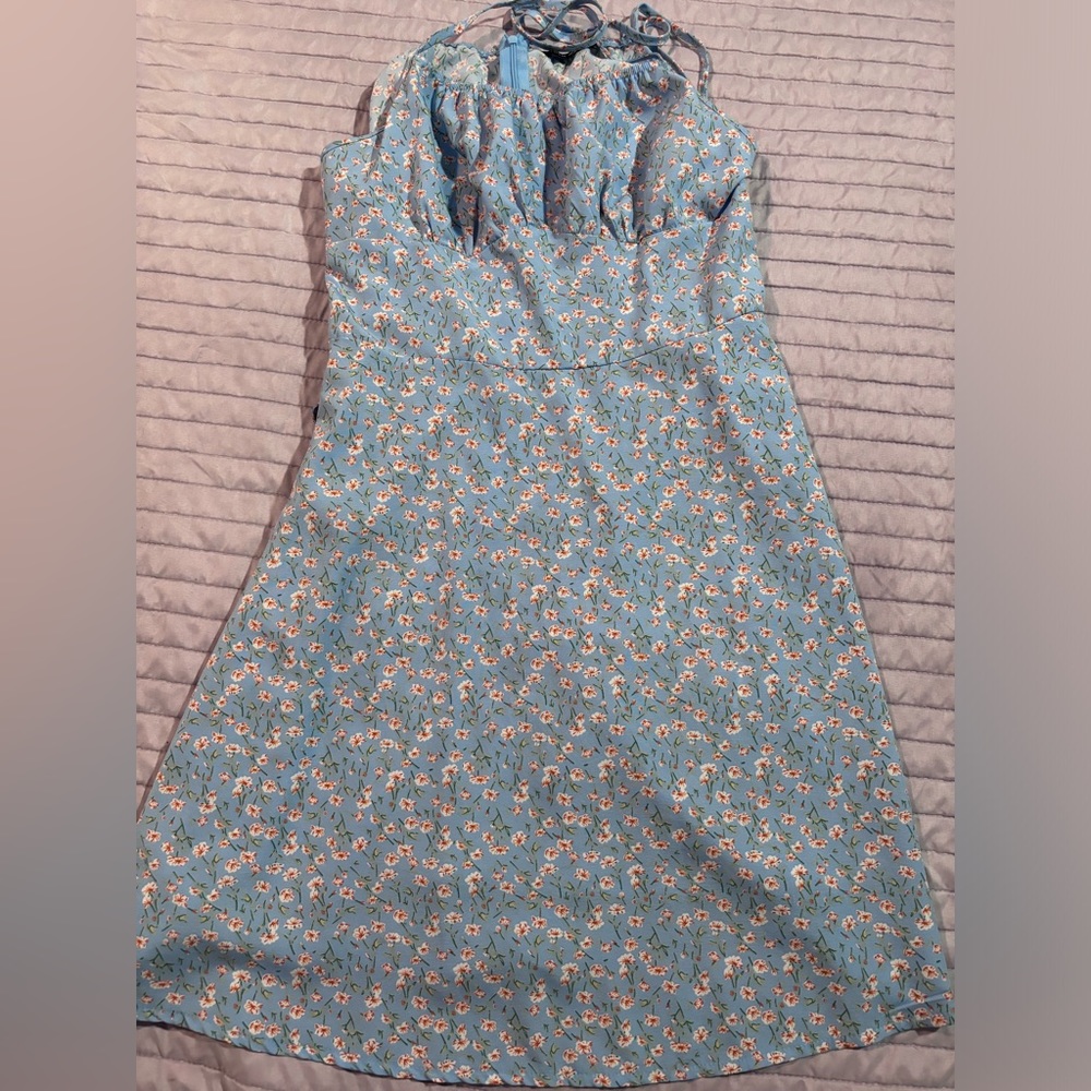 Shein Blue Floral Dress
